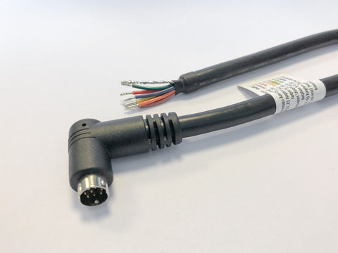 8-pin mini-DIN Single Ended Right Angle Cable (DC-6RT)