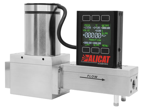 Alicat Scientific mass flow controller for high flow with Rolamite valve and color TFT display